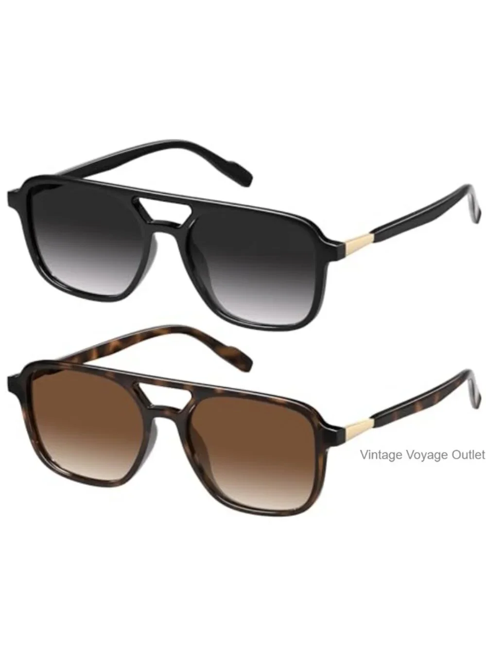 Retro Aviator Sunglasses Women Men Polarized Rectangle Shades UV Protection